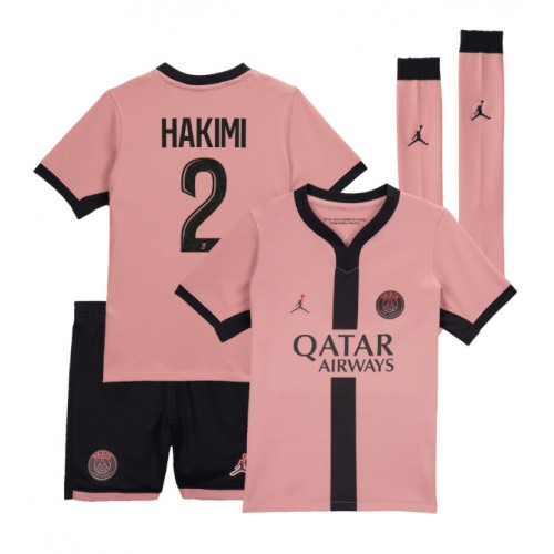 Paris Saint-Germain Achraf Hakimi #2 Rezervni Dres za djecu 2024-25 Kratak Rukav (+ Kratke hlače)